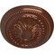 Ekena Millwork Saverne Ceiling Medallion, Hand-Painted Copper Penny, 18 1/2"W x 13 1/2"H x 1 7/8"P CM18SACPS - alternate 2